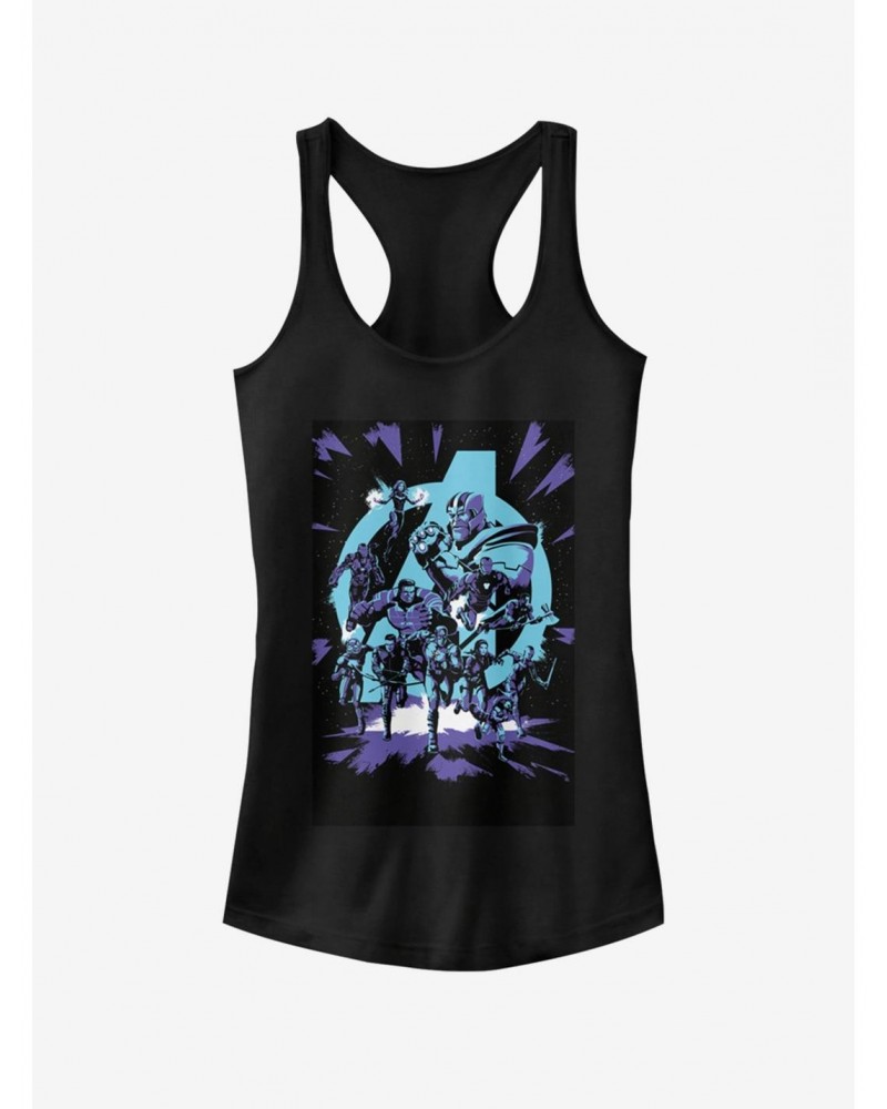 Marvel Avengers: Endgame Avengers Pop Art Girls Tank Top $9.36 Tops