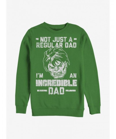 Marvel Hulk Incredible Dad Crew Sweatshirt $9.74 Sweatshirts