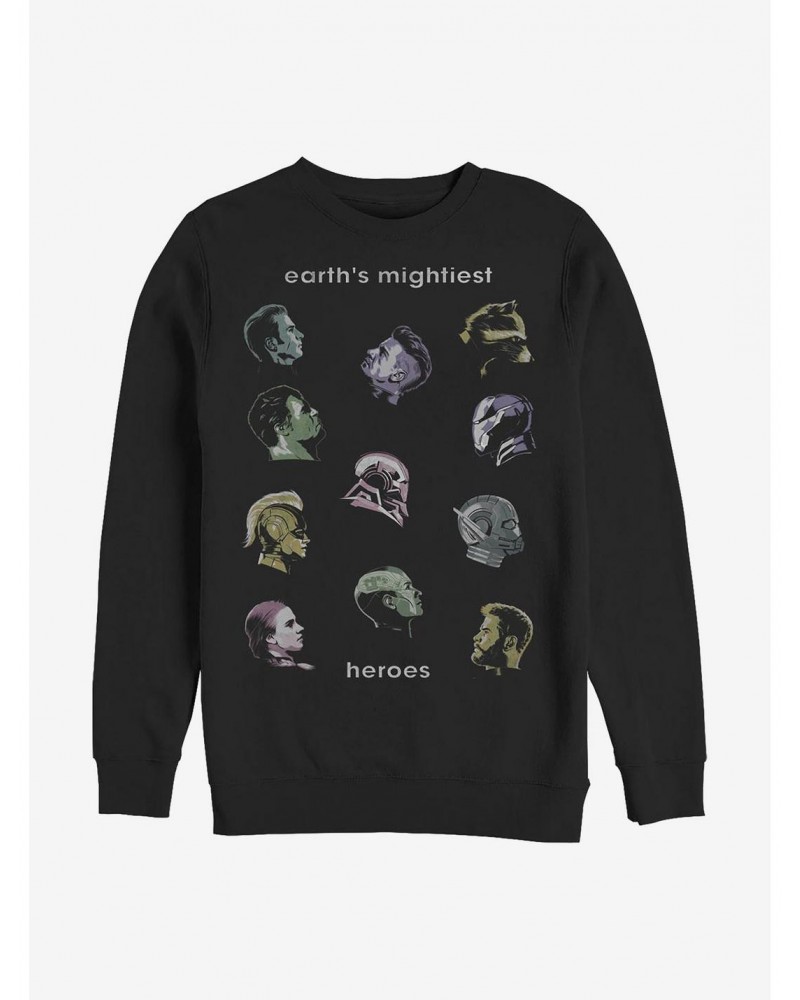 Marvel Avengers Profiles Crew Sweatshirt $14.76 Sweatshirts