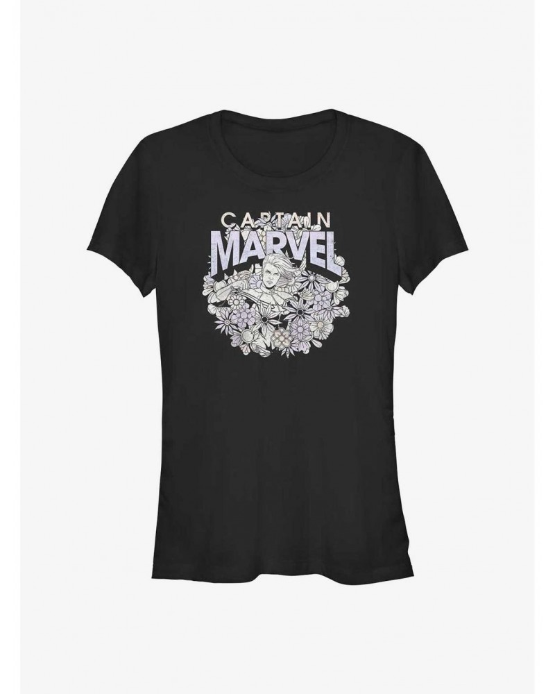 Marvel Captain Marvel Spring Girls T-Shirt $9.56 T-Shirts