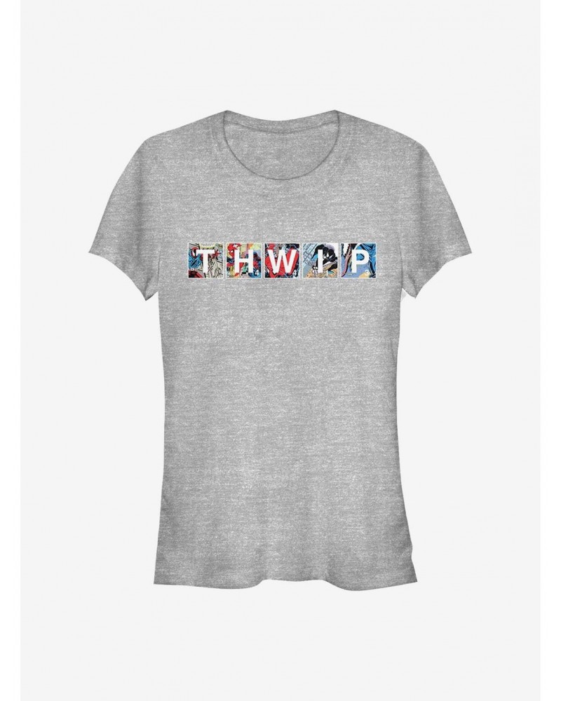 Marvel Spider-Man Comic THWIP Girls T-Shirt $9.76 T-Shirts