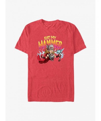 Marvel Thor: Love and Thunder Mighty Thor Eat My Hammer T-Shirt $7.84 T-Shirts