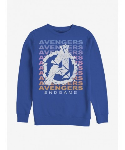 Marvel Avengers Gradient Logo Crew Sweatshirt $10.63 Sweatshirts