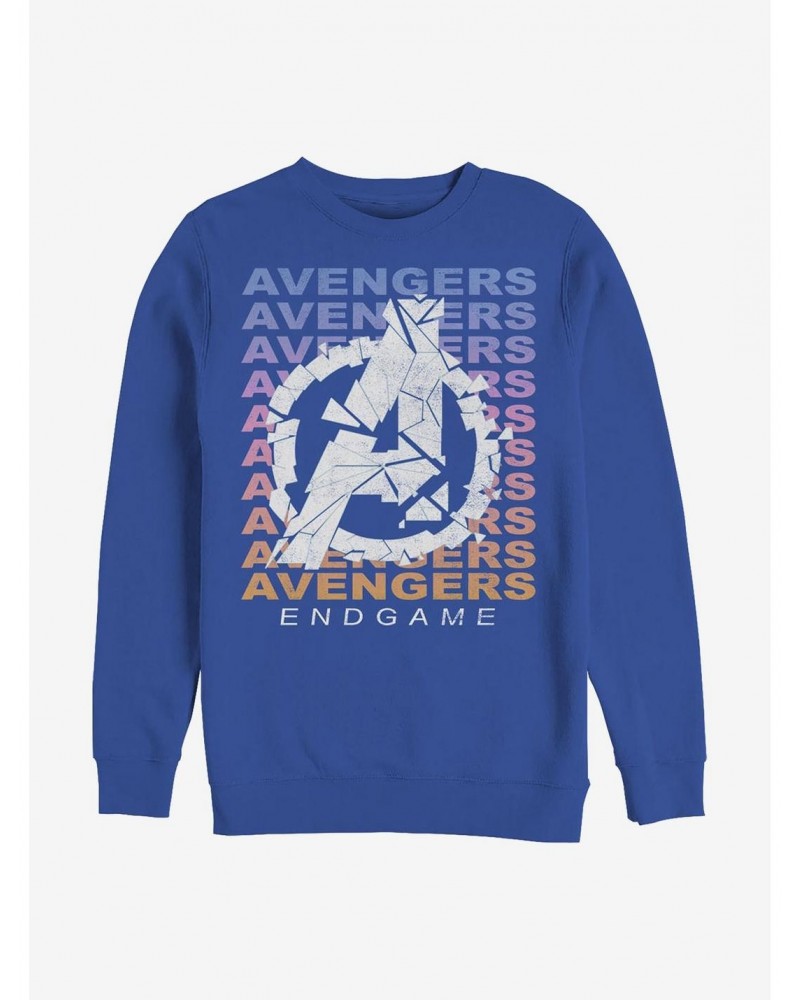 Marvel Avengers Gradient Logo Crew Sweatshirt $10.63 Sweatshirts