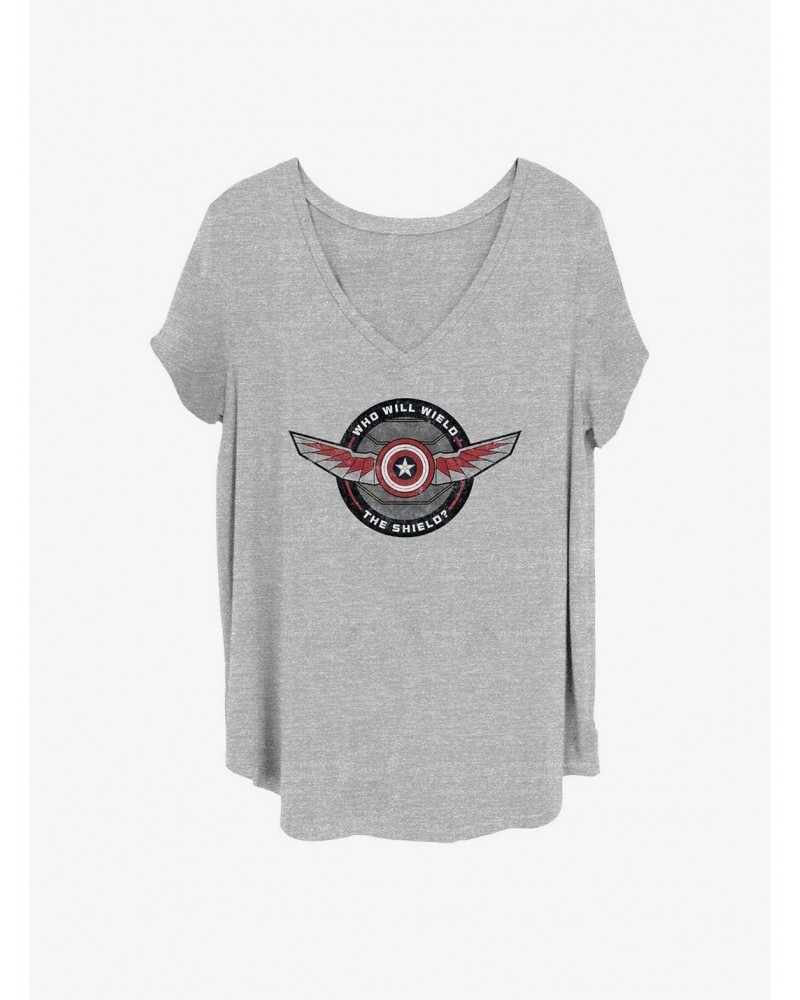 Marvel The Falcon and the Winter Soldier Wield Shield Girls T-Shirt Plus Size $7.86 T-Shirts