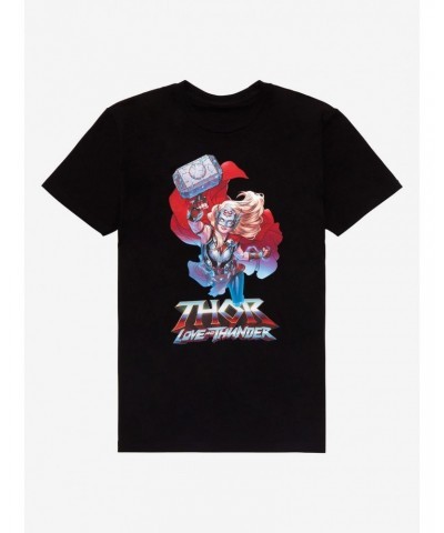 Marvel Thor: Love And Thunder Mighty Thor Boyfriend Fit Girls T-Shirt $4.61 T-Shirts