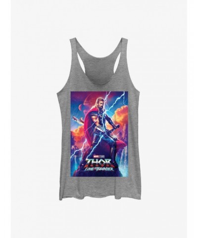 Marvel Thor: Love and Thunder Asgardian Movie Poster Girls Tank $7.04 Tanks