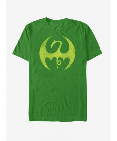 Marvel Iron Fist Distressed Dragon Logo T-Shirt $9.37 T-Shirts