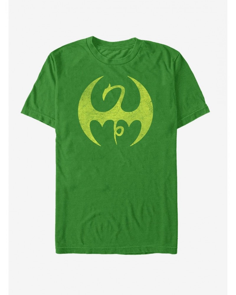 Marvel Iron Fist Distressed Dragon Logo T-Shirt $9.37 T-Shirts