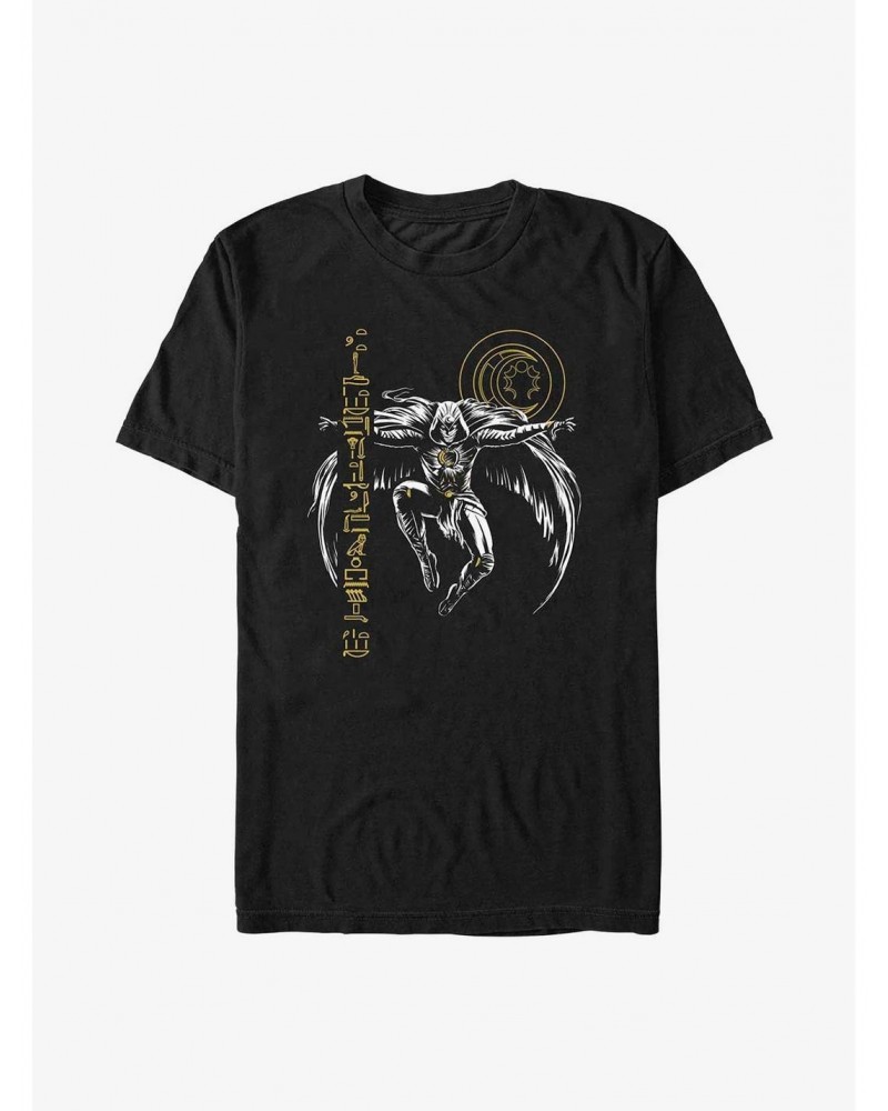 Marvel Moon Knight Gliph Lift T-Shirt $9.18 T-Shirts