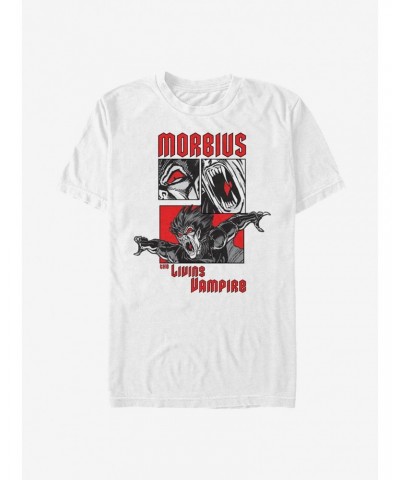 Marvel Morbius The Living Vampire Panels T-Shirt $6.12 Merchandises