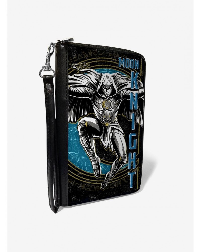 Marvel Moon Knight Jumping Action Pose Zip Around Wallet $16.75 Wallets