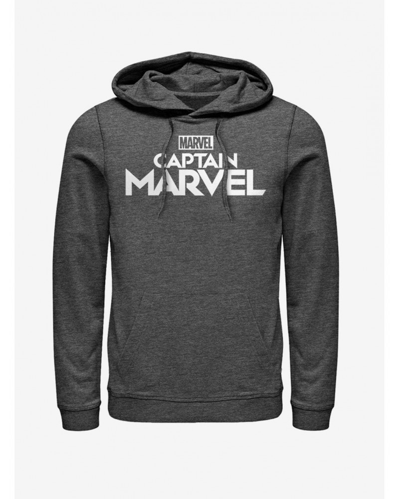 Marvel Captain Marvel Plain Logo Hoodie $11.85 Hoodies