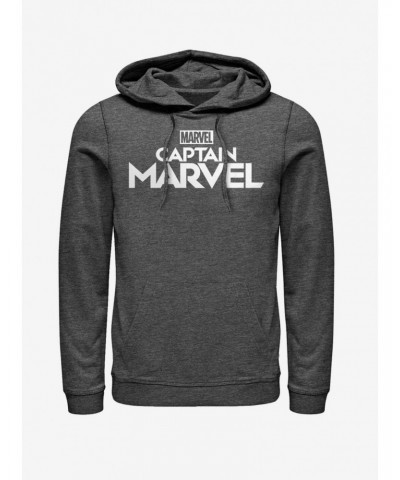 Marvel Captain Marvel Plain Logo Hoodie $11.85 Hoodies