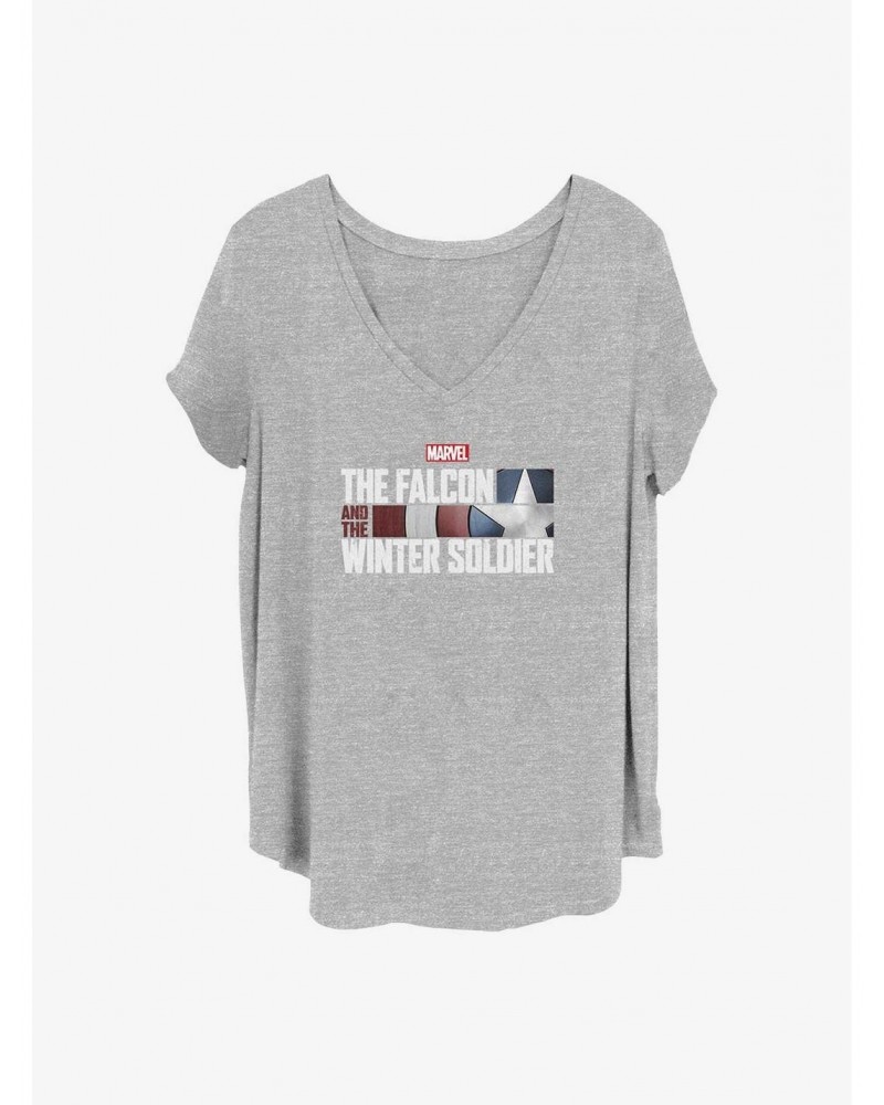 Marvel The Falcon and the Winter Soldier Logo Girls T-Shirt Plus Size $10.40 T-Shirts