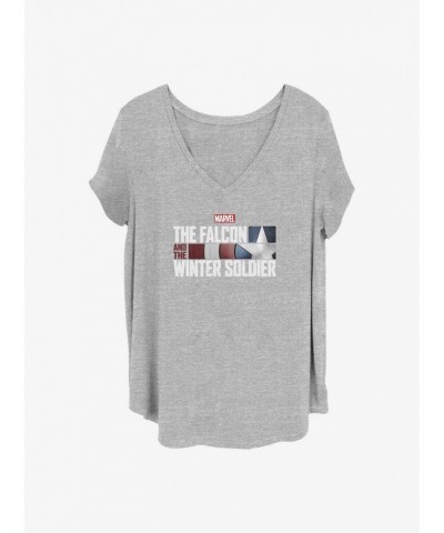 Marvel The Falcon and the Winter Soldier Logo Girls T-Shirt Plus Size $10.40 T-Shirts