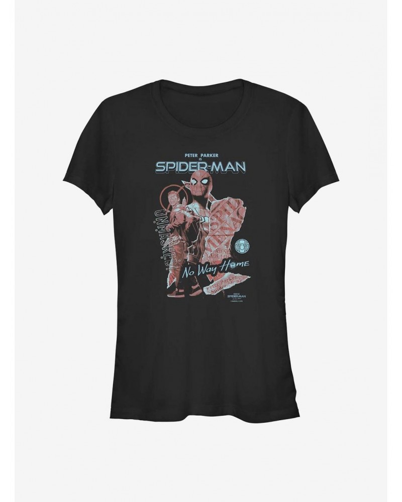 Marvel Spider-Man Peter Parker Is Spider-Man Girls T-Shirt $6.57 T-Shirts