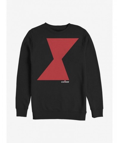 Marvel Black Widow Widow Icon Crew Sweatshirt $10.63 Sweatshirts