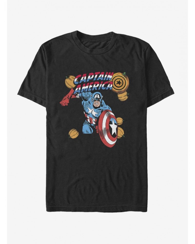 Marvel Captain America Captain Pumpkins T-Shirt $8.99 T-Shirts