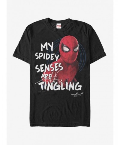 Marvel Spider-Man: Far From Home Spidey Senses T-Shirt $8.60 T-Shirts