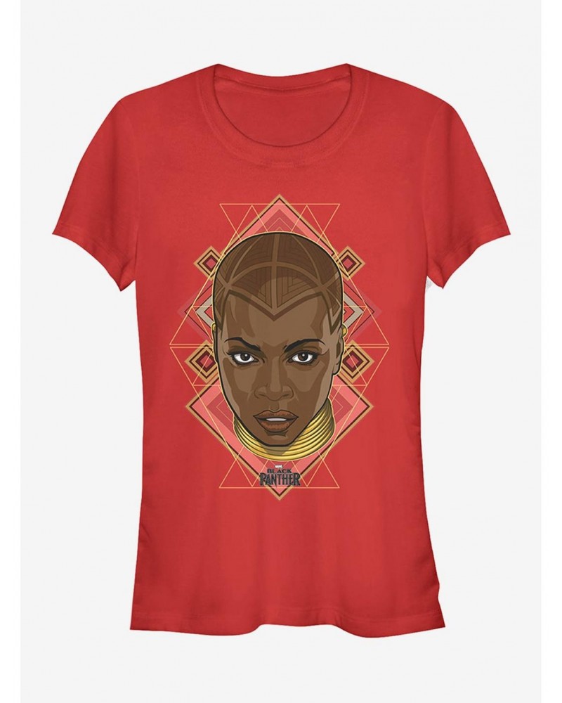 Marvel Black Panther 2018 Okoye Portrait Girls T-Shirt $8.57 T-Shirts