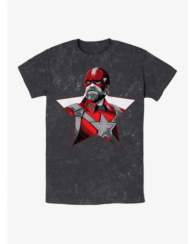 Marvel Black Widow Red Guardian Star Mineral Wash T-Shirt $8.91 T-Shirts