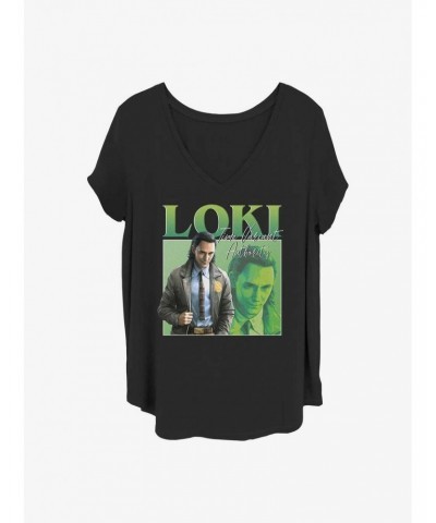 Marvel Loki TVA Loki Girls T-Shirt Plus Size $9.25 T-Shirts