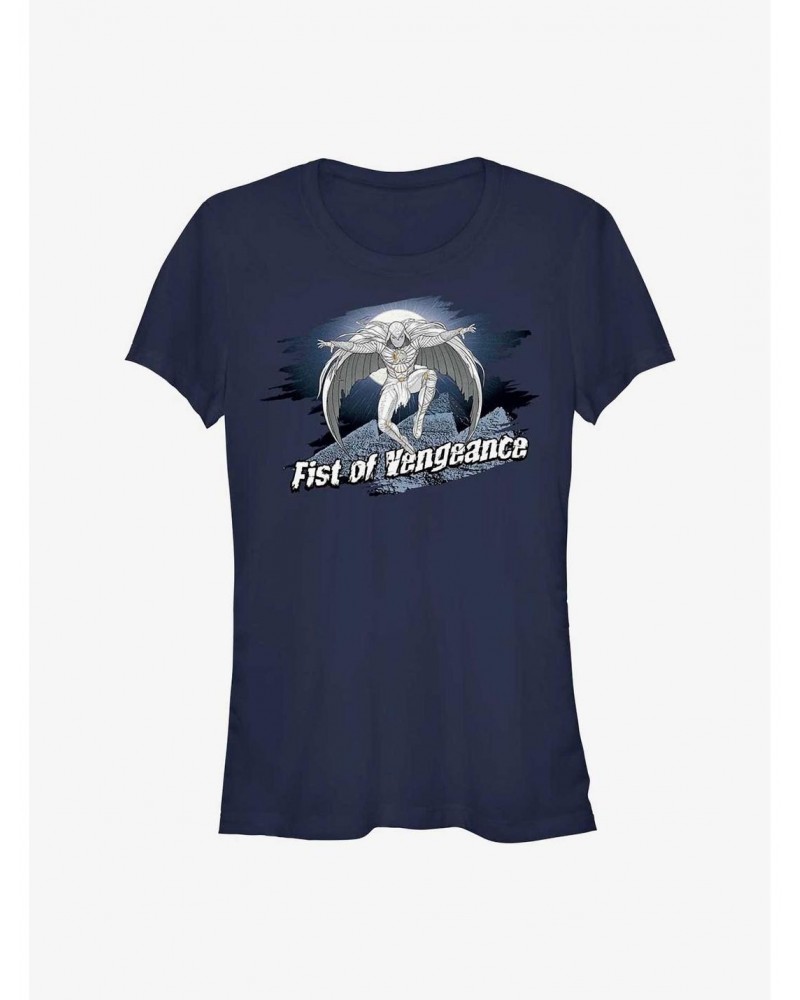 Marvel Moon Knight Fist of Vengeance Badge Girls T-Shirt $7.77 T-Shirts