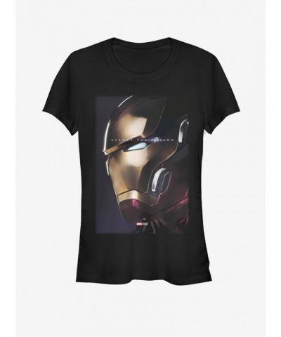 Marvel Avengers: Endgame Iron Man Profile Girls T-Shirt $8.57 T-Shirts