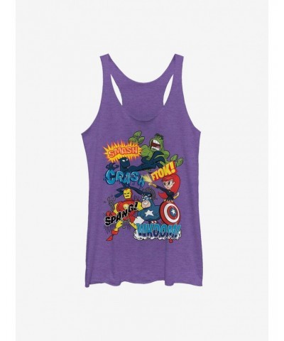 Marvel Avengers Sound Effects Retro Girls Tank $8.29 Tanks