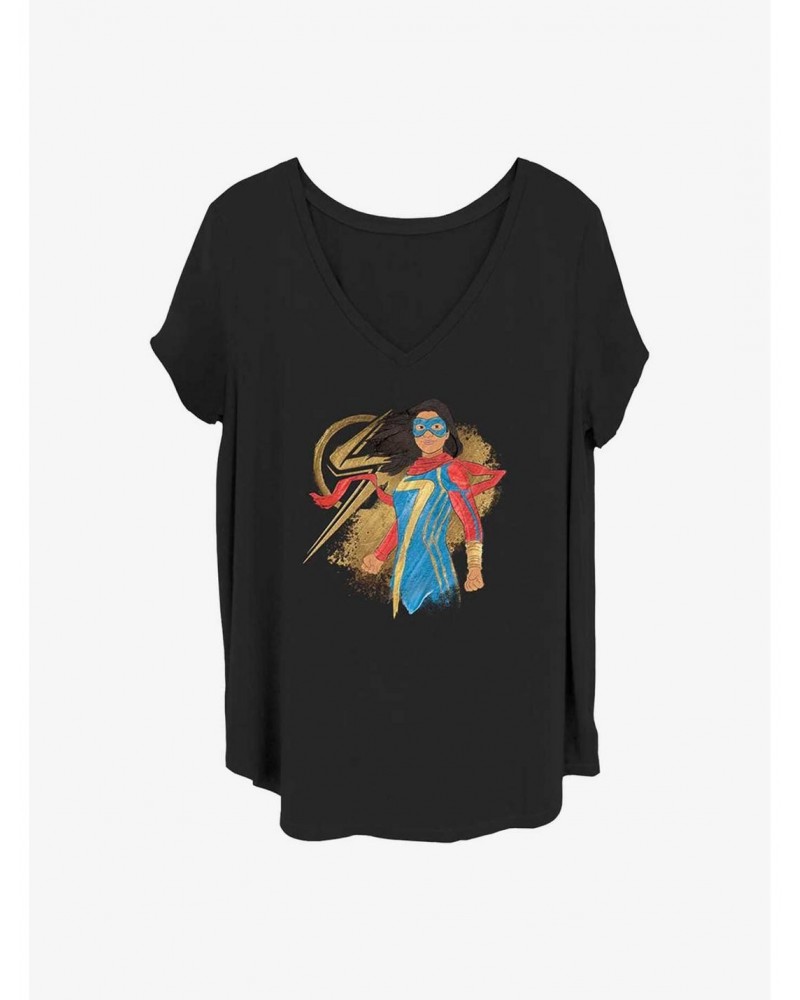 Marvel Ms. Marvel Portrait Girls Plus T-Shirt $10.40 T-Shirts