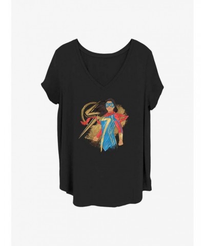 Marvel Ms. Marvel Portrait Girls Plus T-Shirt $10.40 T-Shirts