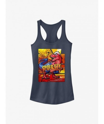 Marvel Spider-Man Spider-Rex Comic Cover Girls Tank $7.57 Tanks