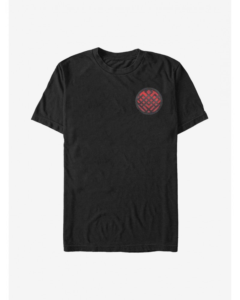 Marvel Shang-Chi And The Legend Of The Ten Rings Rendered Symbol Badge T-Shirt $6.69 T-Shirts