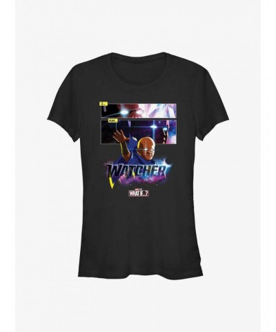 Marvel What If...? I Am The Watcher Panels Girls T-Shirt $9.96 T-Shirts