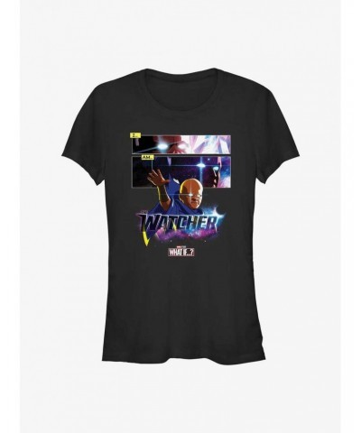 Marvel What If...? I Am The Watcher Panels Girls T-Shirt $9.96 T-Shirts