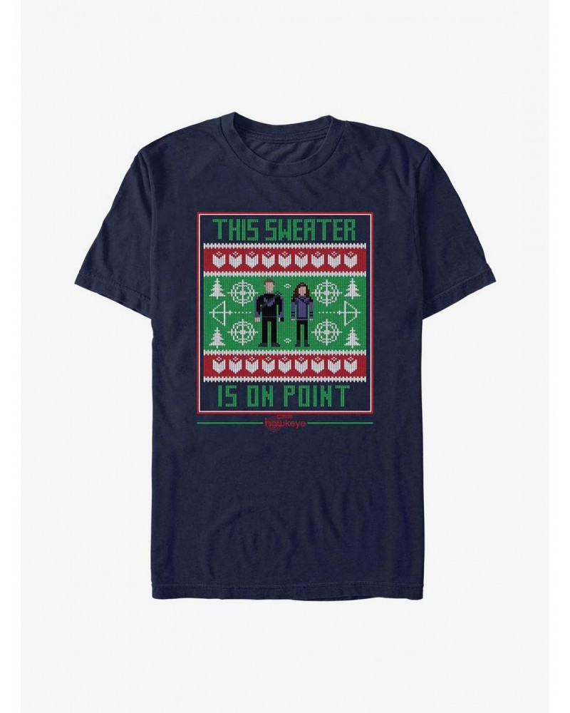 Marvel Hawkeye This Holiday Sweater Is On Point T-Shirt $9.18 T-Shirts