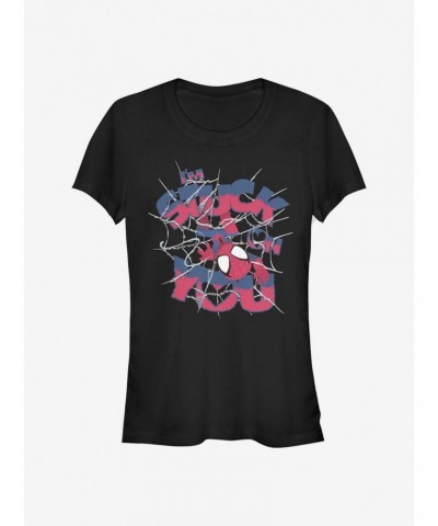 Marvel Spider-Man Stuck On You Girls T-Shirt $6.97 T-Shirts