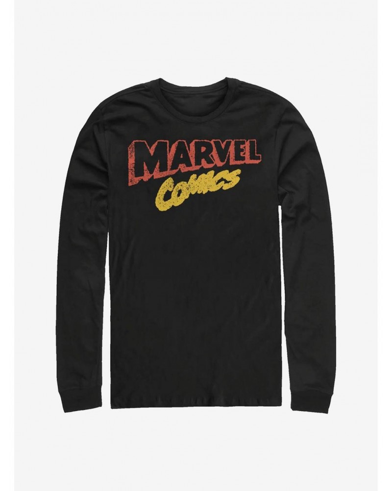 Marvel Comics Retro Logo Long-Sleeve T-Shirt $7.90 T-Shirts