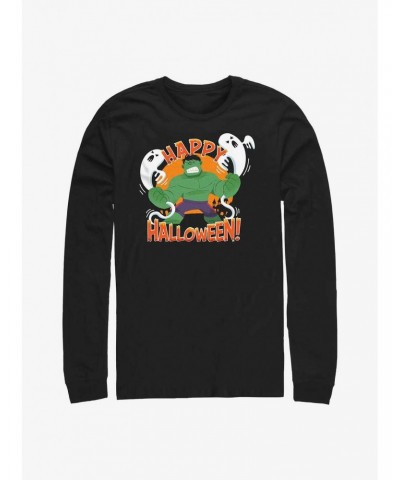 Marvel The Hulk Happy Halloween Long-Sleeve T-Shirt $11.05 T-Shirts