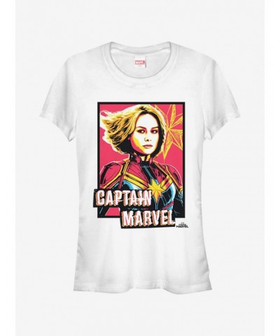 Marvel Captain Marvel Profile Girls T-Shirt $7.77 T-Shirts