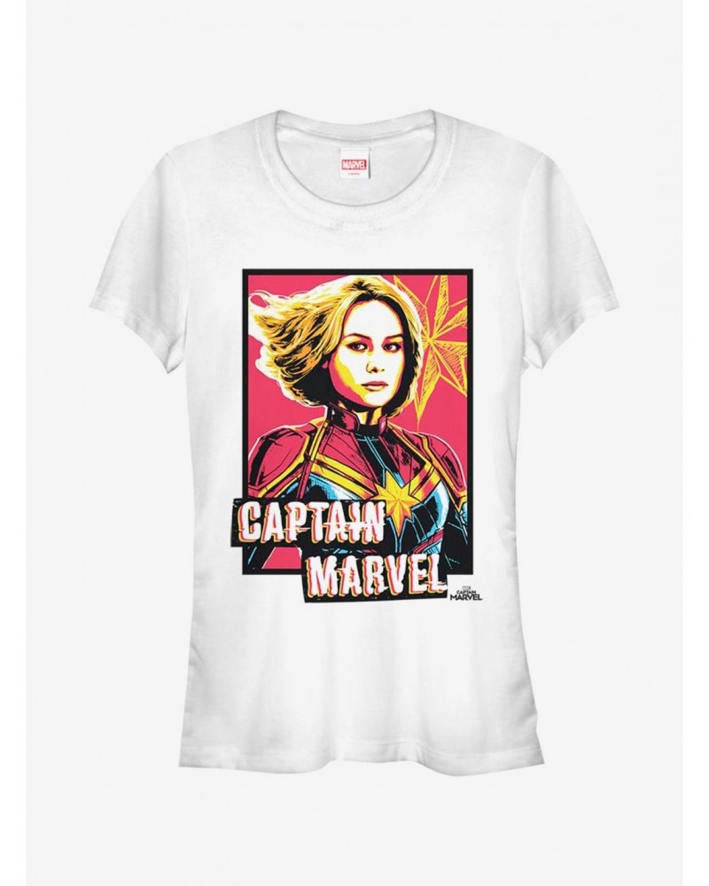 Marvel Captain Marvel Profile Girls T-Shirt $7.77 T-Shirts