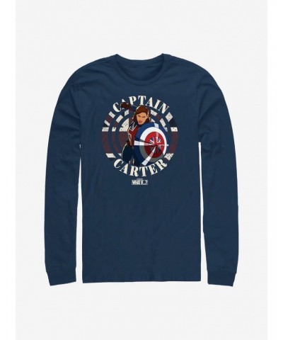 Marvel What If...? Carter Stamp Long-Sleeve T-Shirt $12.11 T-Shirts