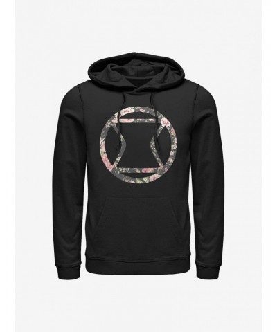 Marvel Black Widow Icon Rose Hoodie $11.49 Hoodies