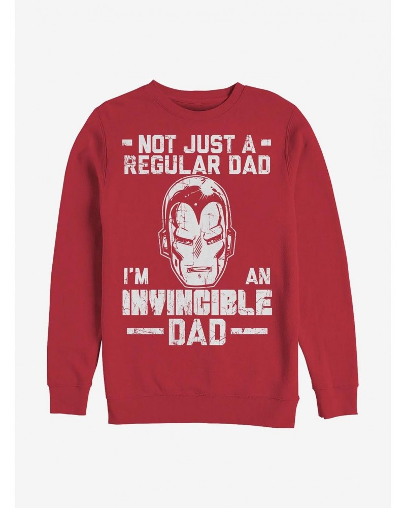 Marvel Iron Invincible Dad Crew Sweatshirt $14.76 Sweatshirts