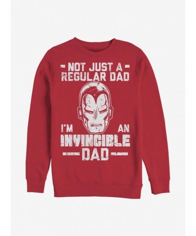 Marvel Iron Invincible Dad Crew Sweatshirt $14.76 Sweatshirts