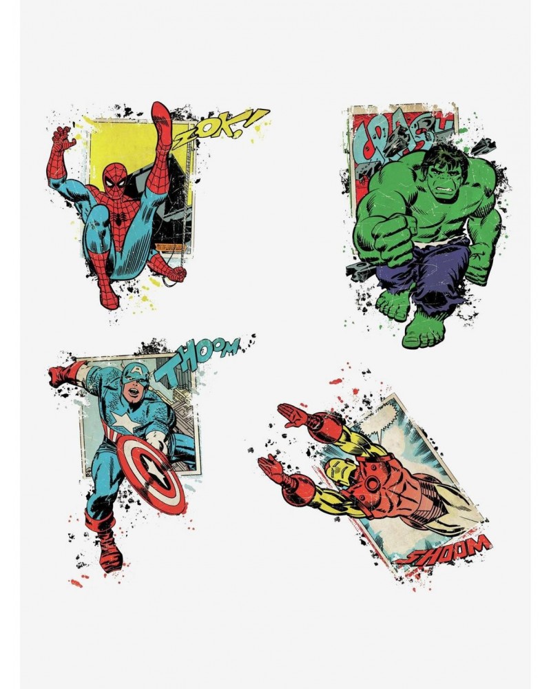 Marvel Superhero Burst Peel And Stick Giant Wall Decals $9.75 Decals