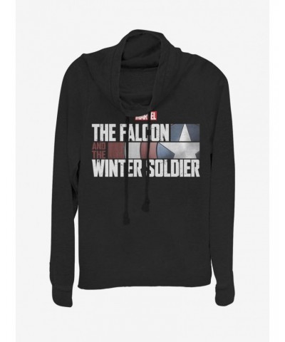 Marvel The Falcon And The Winter Solider Cowl Neck Long-Sleeve Girls Top $17.96 Tops