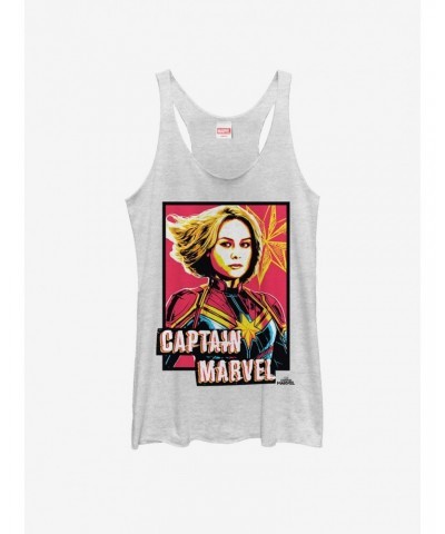 Marvel Captain Marvel Marvel Profile Girls Tank $8.29 Tanks