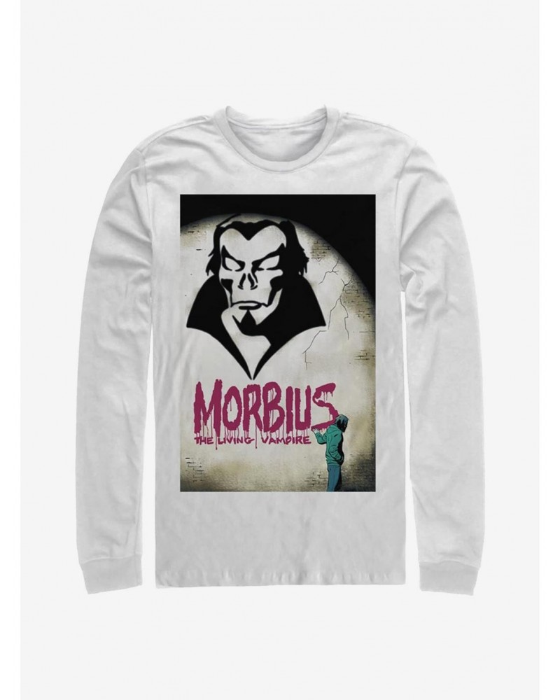 Marvel Morbius Spray Paint Cover Long-Sleeve T-Shirt $12.90 T-Shirts